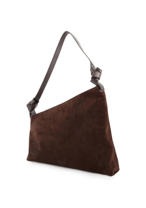 STAUD Dani suede shoulder bag - Brown
