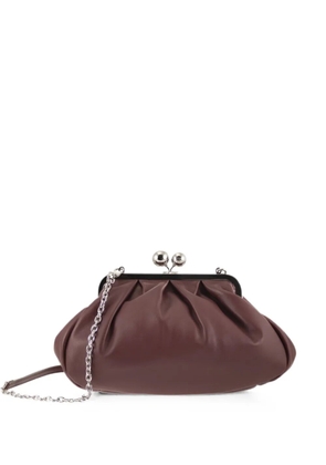 Weekend Max Mara medium Pasticcino leather clutch bag - Red