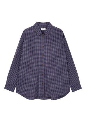 TOMBOY checked pocket shirt - Blue