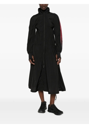 Y-3 logo-print zip-fastening midi dress - Black