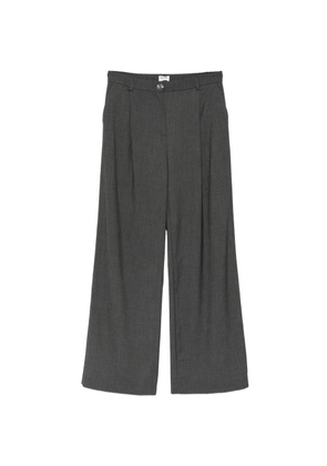 Blugirl pleated logo-button trousers - Grey