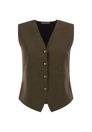 Max Mara button-fastening knitted waistcoat - Green