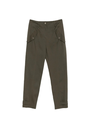 Blugirl flap-pocket button-detail trousers - Green