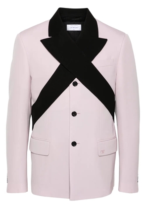 Off-White contrasting-lapels blazer - Pink