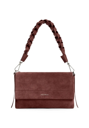 Coccinelle Boheme braided-strap suede shoulder bag - Red
