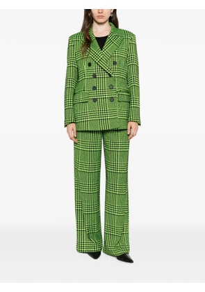 Liviana Conti Prince of Wales check trousers - Green