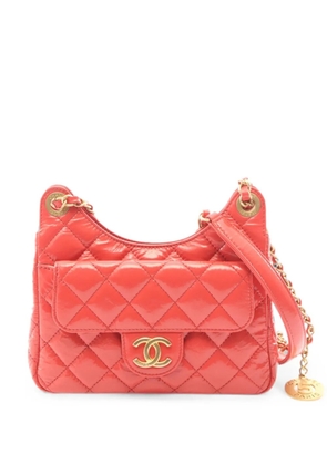 CHANEL Pre-Owned Matelassé small leather shoulder bag - Pink