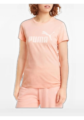 PUMA essentials logo-print T-shirt - Orange