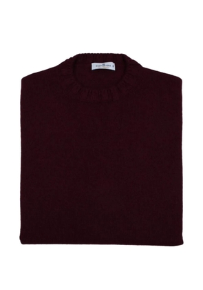 Sonrisa ribbed-trim wool sweater - Red