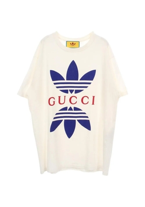 Gucci Pre-Owned x Adidas 2010s Trefoil logo T-shirt - White