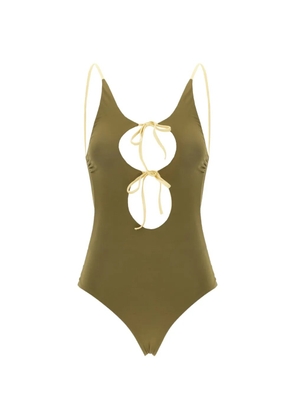 Maison Anami reversible cutout-detail swimsuit - Green