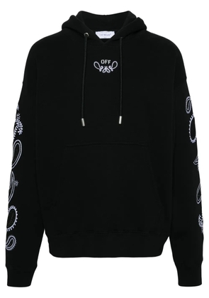 Off-White Bandana Arrows-embroidered hoodie - Black
