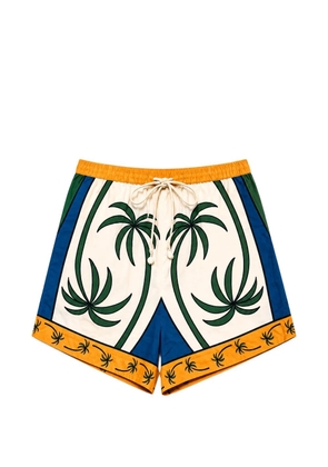 FARM Rio tropical-graphic drawstring shorts - Neutrals