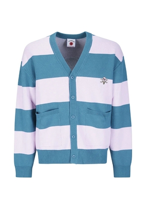 ICECREAM Cones & Bones striped cardigan - Green