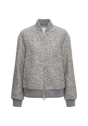 Peserico sequin-embellished bouclé jacket - Grey