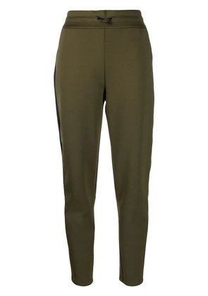 Woolrich high-waisted drawstring-waistband trousers - Green