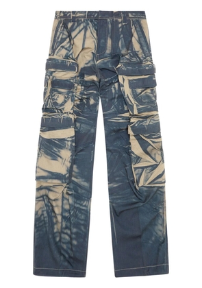Diesel P-Hugh crease-effect cargo trousers - Blue