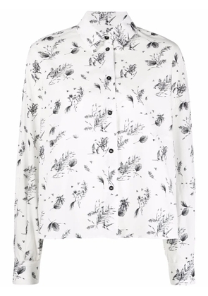 Woolrich sketch-style print shirt - White