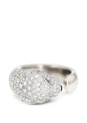 Cartier 2019 Panthère diamond and emerald ring - Silver