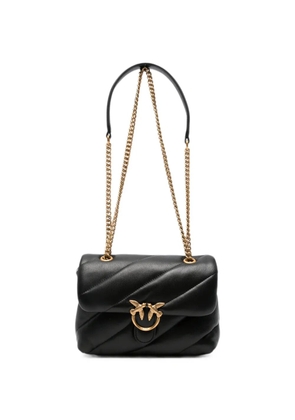 PINKO Love Birds quilted shoulder bag - Black