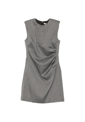 Maje herringbone-pattern sleeveless mini dress - Grey
