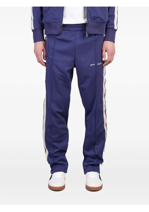 Palm Angels logo-embroidered track pants - Blue
