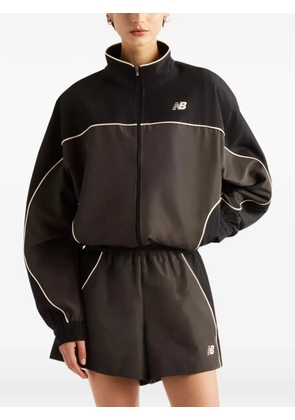 New Balance Trackside contrast-piping jacket - Black