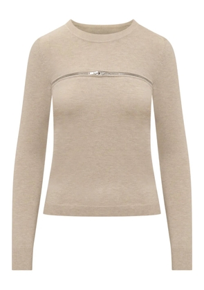 ISABEL MARANT Gio zip sweater - Neutrals