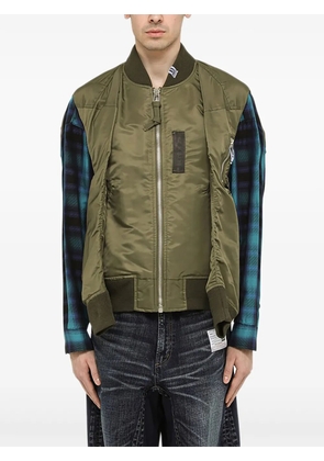 Maison MIHARA YASUHIRO zip-up gilet - Green