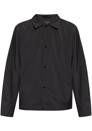 rag & bone logo-patch shirt jacket - Black