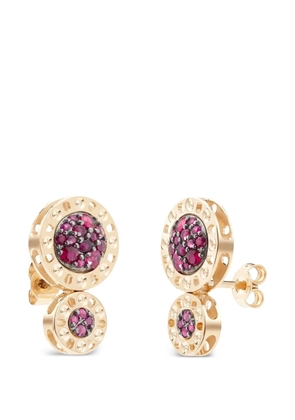 Officina Bernardi Senzatempo Essence ruby earrings - Gold