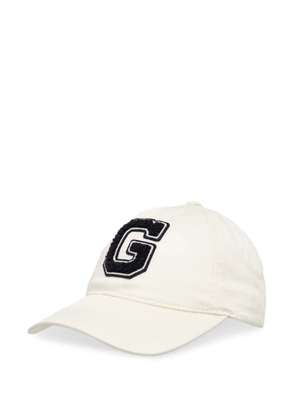 Gant logo-appliqué baseball cap - White