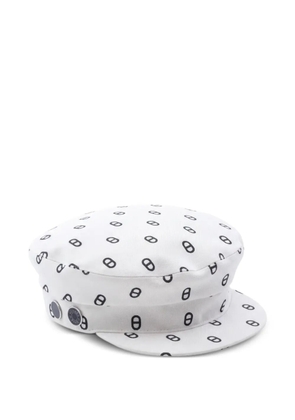 Hermès Pre-Owned 2020s Chaine d'Ancre beret hat - White