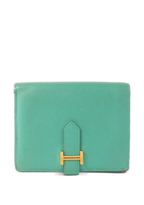 Hermès Pre-Owned 2019 Bearn leather wallet - Green