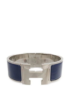 Hermès Pre-Owned Clic Clac H enamel bracelet - Silver
