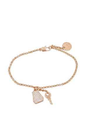 Hermès Pre-Owned Kelly Cadenas diamond bracelet - Pink