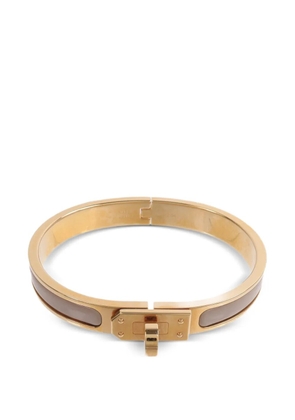 Hermès Pre-Owned mini Clic Kelly enamel bracelet - Gold