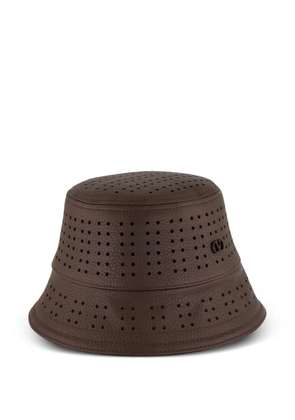 Valentino Garavani VLogo Signature perforated bucket hat - Brown