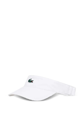 Lacoste logo-patch adjustable visor - White