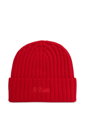 MC2 Saint Barth Wengen logo-embroidered wool beanie hat