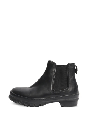 LEGRES round-toe leather Chelsea boots - Black