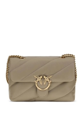 PINKO medium Love Bag quilted leather shoulder bag - Grey