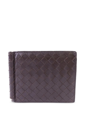 Bottega Veneta Pre-Owned Intrecciato bifold money-clip wallet - Brown