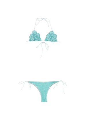 Oséree floral-applique bikini - Blue