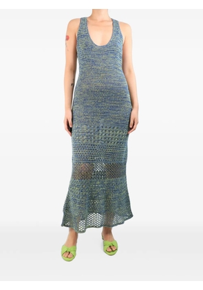 ESCVDO crochet midi dress - Blue