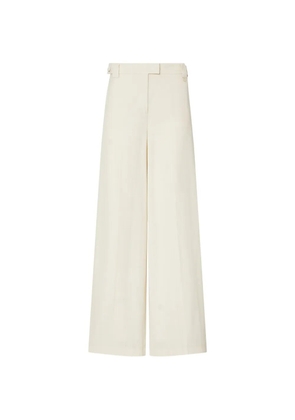 LIU JO flamed viscoset trousers - Neutrals