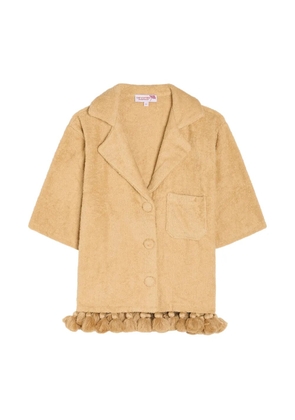 Cap d'Antibes Antonia tassel-trim shirt - Neutrals