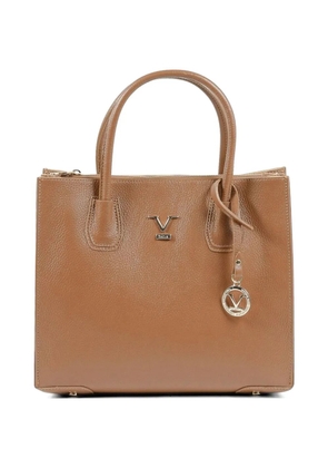 19V69 Italia logo-plaque tote bag - Brown