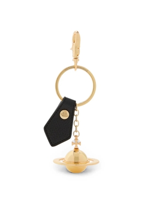 Vivienne Westwood Orb leather keyring - Gold