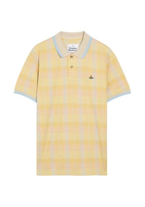 Vivienne Westwood herringbone-stripe polo shirt - Yellow
